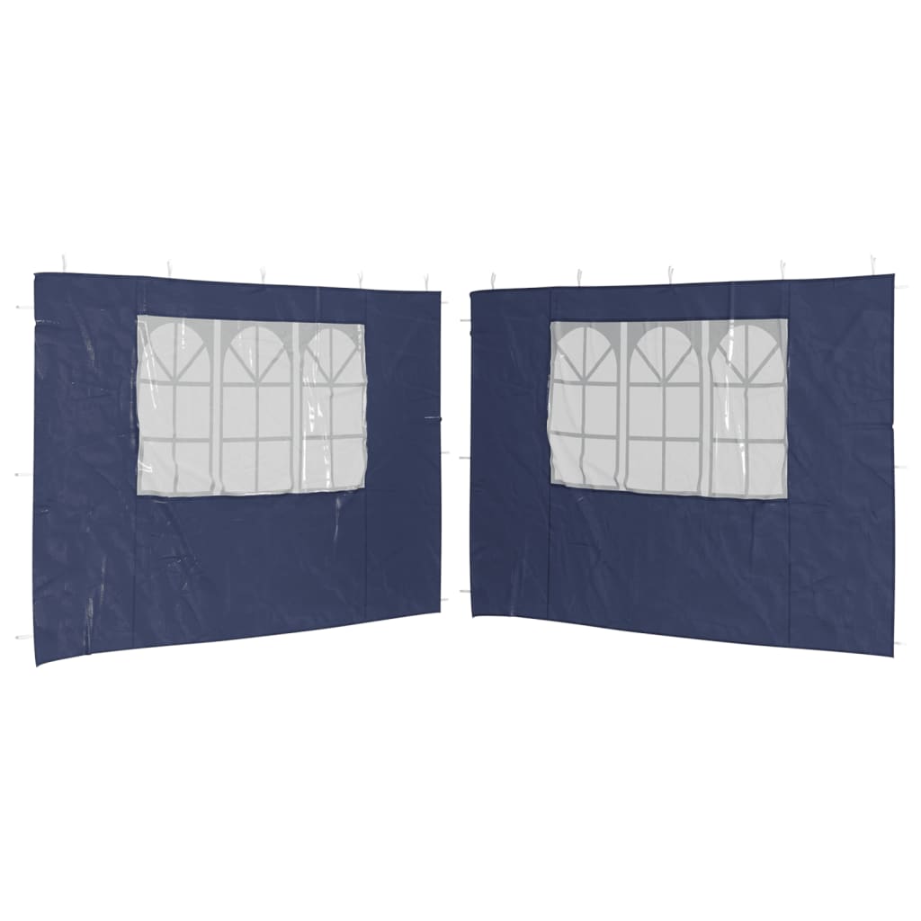 Tentwanden Met Raam Pe 2 St Blauw