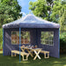 Tentwanden Met Raam Pe 2 St Blauw