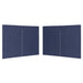 Tentwanden Met Ritssluiting Pe 2 St Blauw