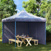 Tentwanden Met Ritssluiting Pe 2 St Blauw