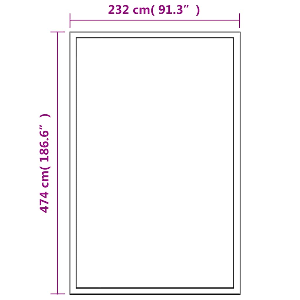 Tuinkas 23,44 m³ 481x250x195 cm aluminium