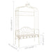 Tuinbank 122 cm ijzer antiekwit