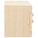 Kippenlegkast 2 compartimenten 63x40x45 cm massief grenenhout