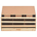 Kippenlegkast 3 compartimenten 93x40x65 cm massief grenenhout