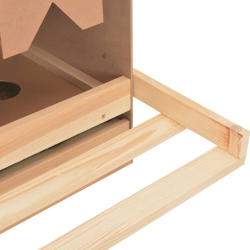 Kippenlegkast 3 compartimenten 96x40x45 cm massief grenenhout