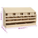 Kippenlegkast 4 compartimenten 106x40x59 cm massief grenenhout