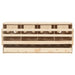 Kippenlegkast 4 compartimenten 106x40x45 cm massief grenenhout