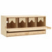 Kippenlegkast 4 compartimenten 106x40x45 cm massief grenenhout