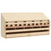 Kippenlegkast 5 compartimenten 117x33x54 cm massief grenenhout