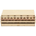 Kippenlegkast 5 compartimenten 117x33x54 cm massief grenenhout