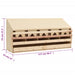 Kippenlegkast 5 compartimenten 117x33x54 cm massief grenenhout