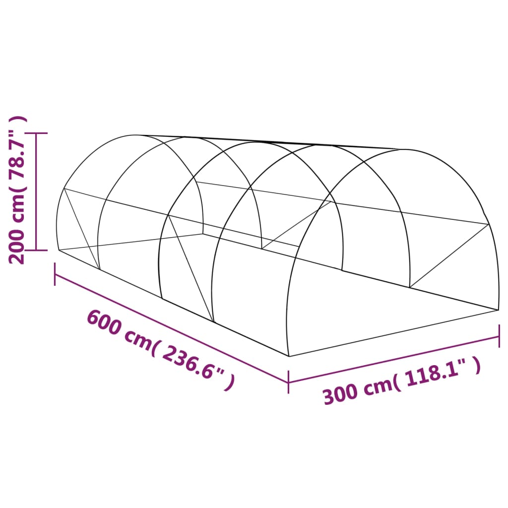 Kas 18 m² 600x300x200 cm