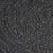 Vloerkleed handgemaakt rond 90 cm jute donkergrijs