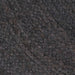 Vloerkleed handgemaakt rond 90 cm jute donkergrijs