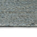 Vloerkleed handgemaakt rond 90 cm jute olijfgroen