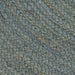 Vloerkleed handgemaakt rond 90 cm jute olijfgroen