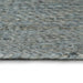 Vloerkleed handgemaakt rond 120 cm jute olijfgroen