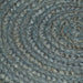 Vloerkleed handgemaakt rond 150 cm jute olijfgroen