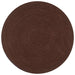 Vloerkleed handgemaakt rond 90 cm jute bruin