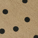 Vloerkleed handgemaakt met print polkadot 120 cm jute