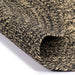 Vloerkleed handgemaakt 120 cm jute zwart en naturel