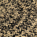 Vloerkleed handgemaakt 120 cm jute zwart en naturel