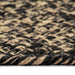 Vloerkleed handgemaakt 150 cm jute zwart en naturel