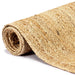 Vloerkleed handgemaakt 80x160 cm jute naturel