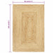 Vloerkleed handgemaakt 80x160 cm jute naturel