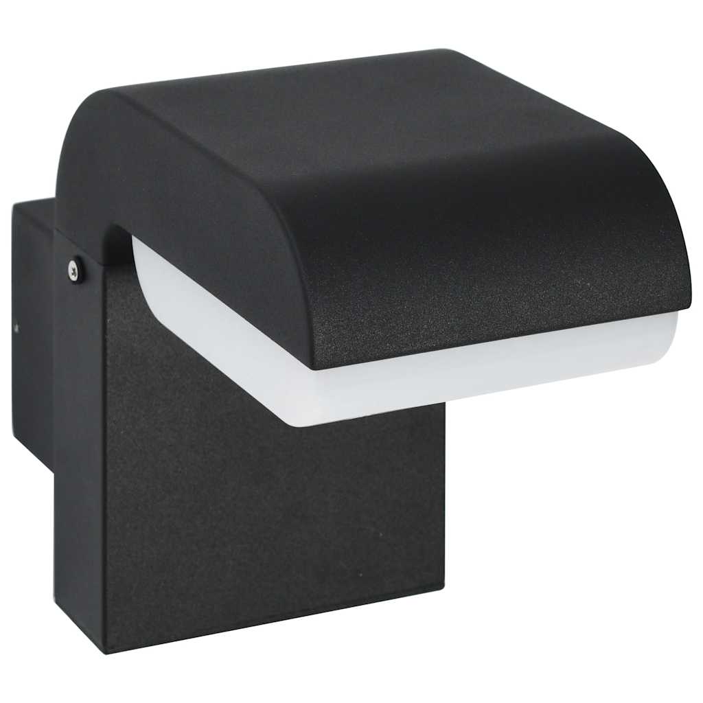 LED-buitenwandlamp 9 W ovaal zwart