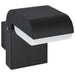 LED-buitenwandlamp 9 W ovaal zwart