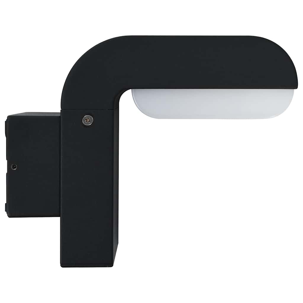 LED-buitenwandlamp 9 W ovaal zwart