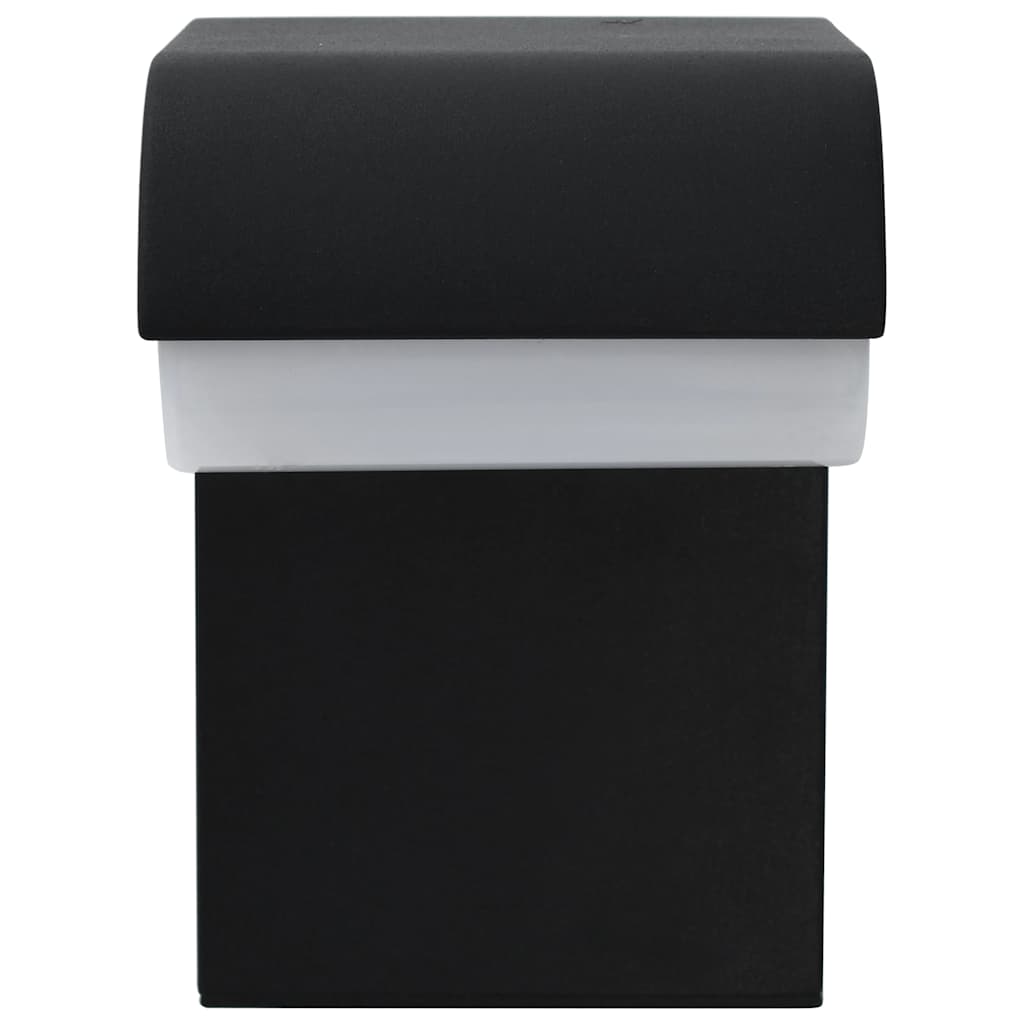 LED-buitenwandlamp 9 W ovaal zwart
