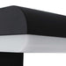 LED-buitenwandlamp 9 W ovaal zwart