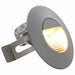 LED-buitenwandlampen 6 st 2 W rond zilverkleurig