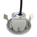 LED-buitenwandlampen 6 st 2 W rond zilverkleurig