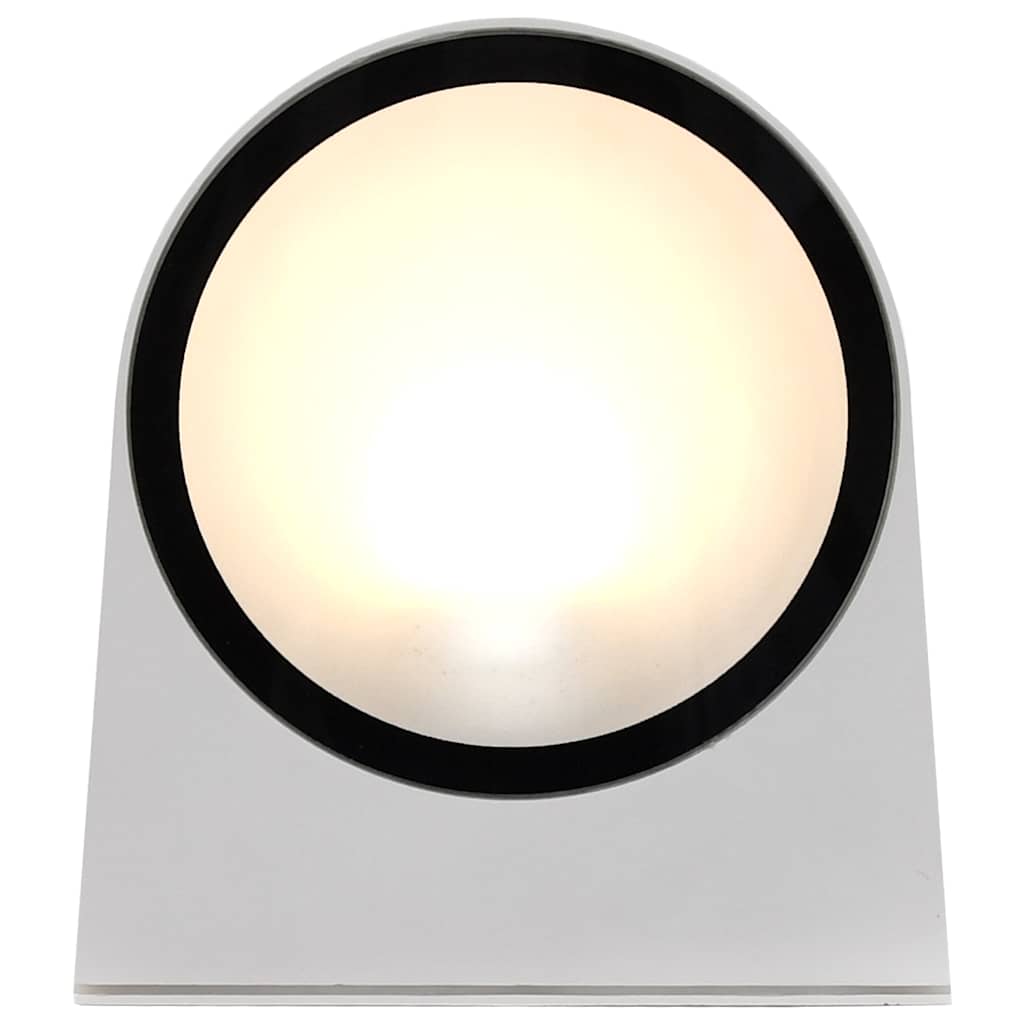 Buitenwandlampen 2 st 11 W rond wit