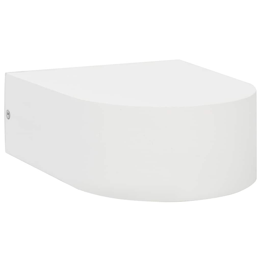 Buitenwandlampen 2 st 11 W rond wit