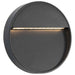 LED-buitenwandlampen 2 st 3 W rond zwart
