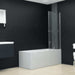 Douchewand inklapbaar 2 panelen 95x140 cm ESG