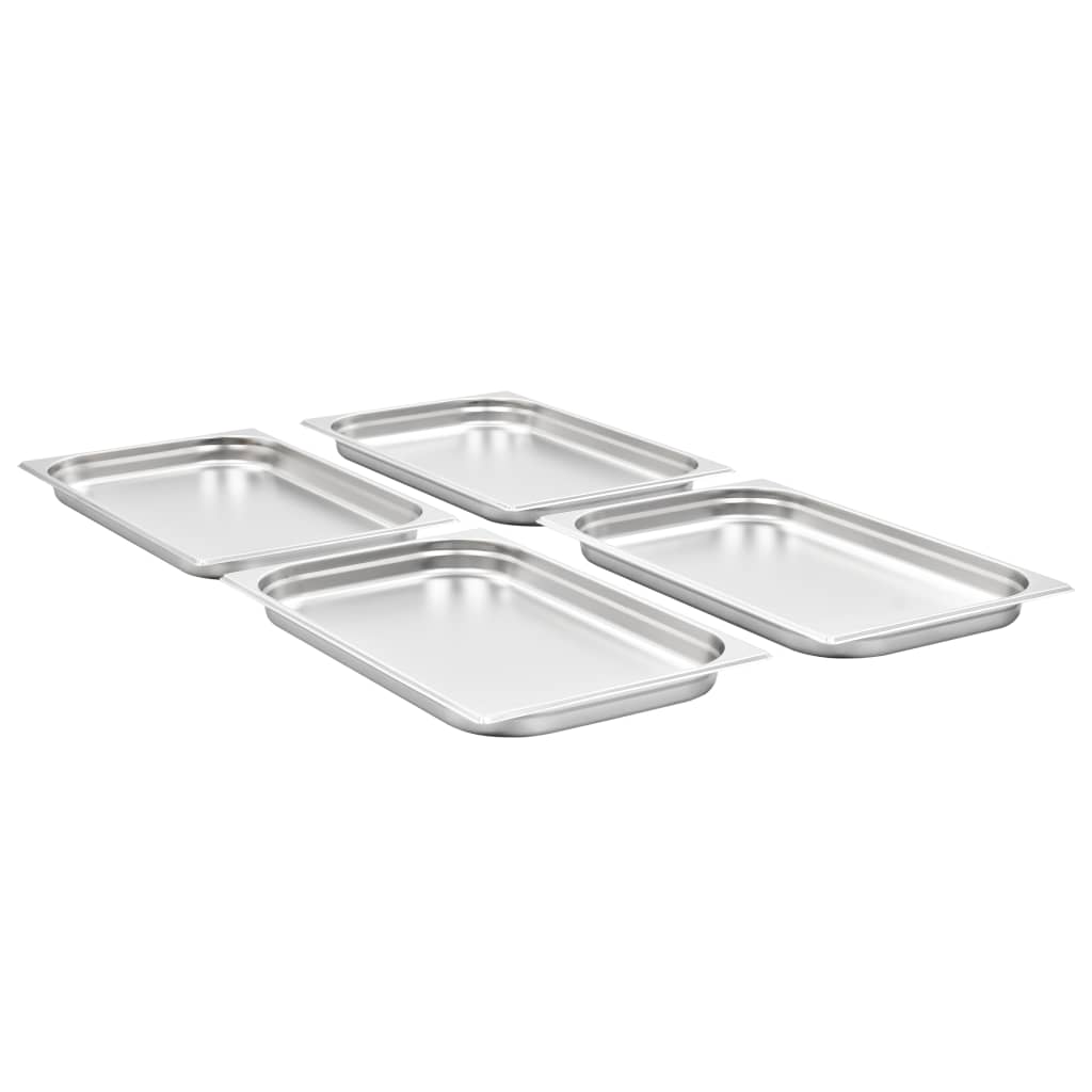 Gastronormbakken 4 st GN 1/1 40 mm roestvrij staal