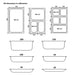 Gastronormbakken 8 st GN 1/3 100 mm roestvrij staal