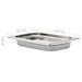 Gastronormbakken 12 st GN 1/4 40 mm roestvrij staal
