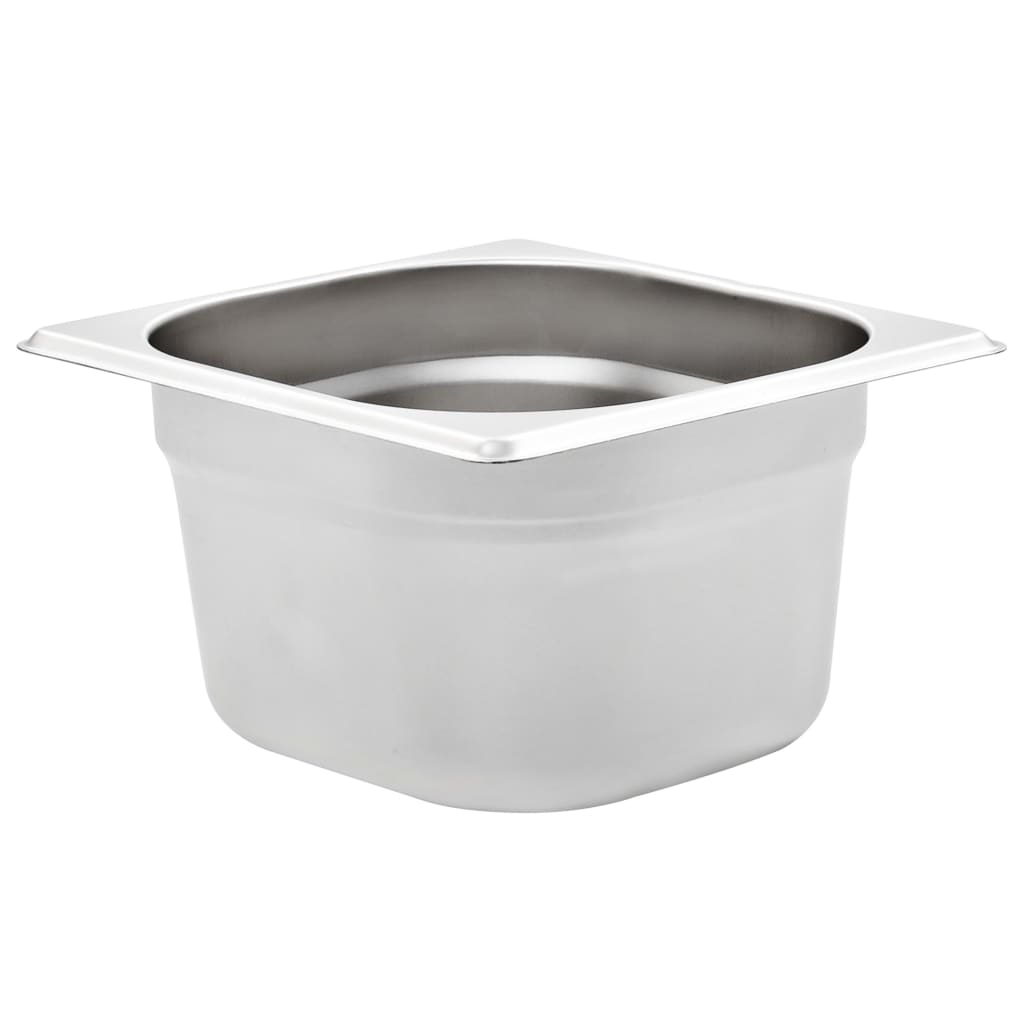 Gastronormbakken 12 st GN 1/6 100 mm roestvrij staal