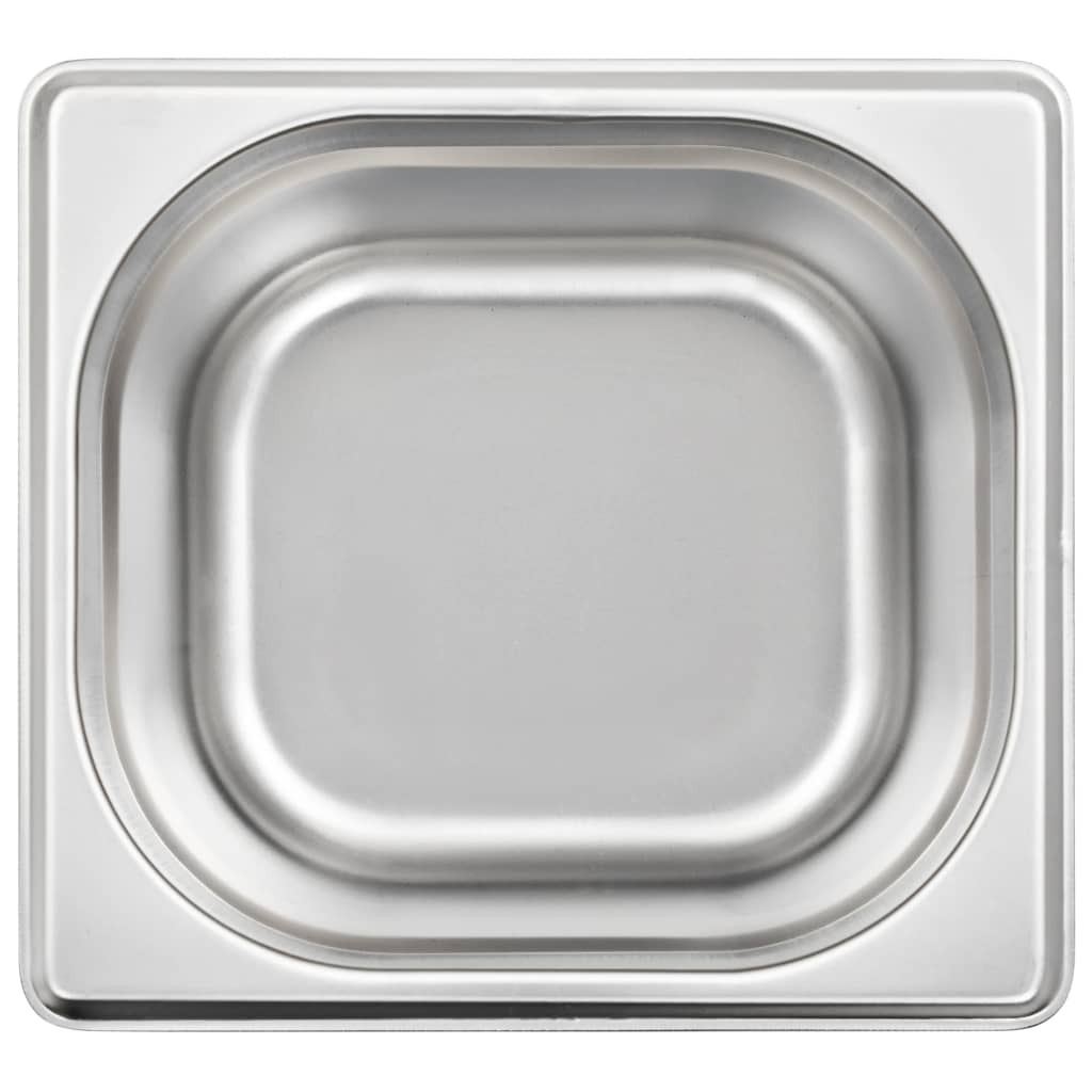 Gastronormbakken 12 st GN 1/6 100 mm roestvrij staal