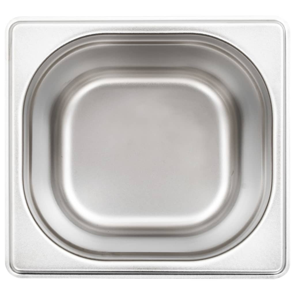 Gastronormbakken 8 st GN 1/6 150 mm roestvrij staal