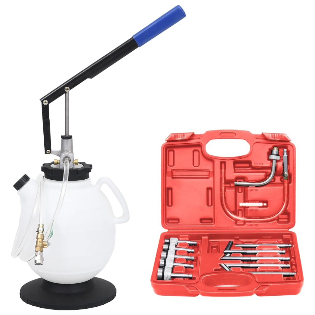 Transmissievloeistofvuller automatisch met gereedschapsset 7,5L