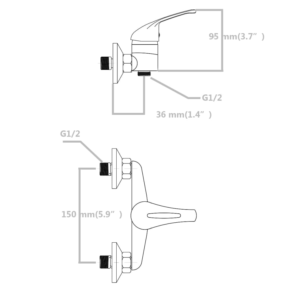 Douche mengkraan 2 st