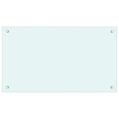 Spatscherm keuken 70x40 cm gehard glas melkwit