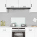 Spatscherm keuken 70x40 cm gehard glas melkwit